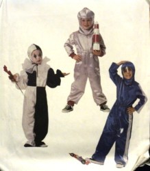 4509 KID ASTRONAUT, RACER DRIVER, NINJA, CLOWN PATTERN 2-4; 8-10